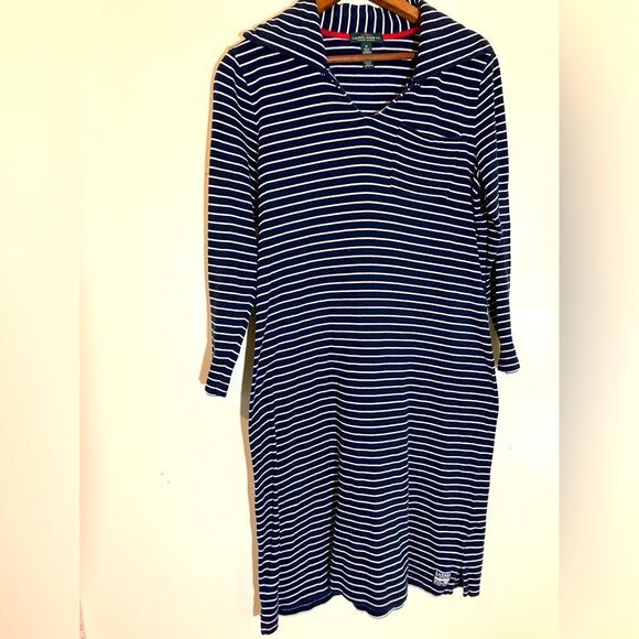 Lauren Ralph Lauren Dresses & Skirts - Lauren Ralph Lauren, midi dress, excellent condition, size M, blue/white striped